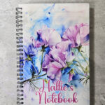 personalised sweetpea print a5 notebook journal