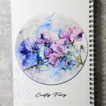 personalised sweetpea print a5 notebook journal