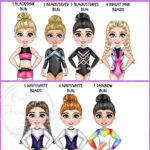 personalised gymnast girl in navy birthday card