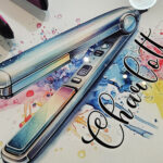 Personalised Glass Board for Hair Straigteners