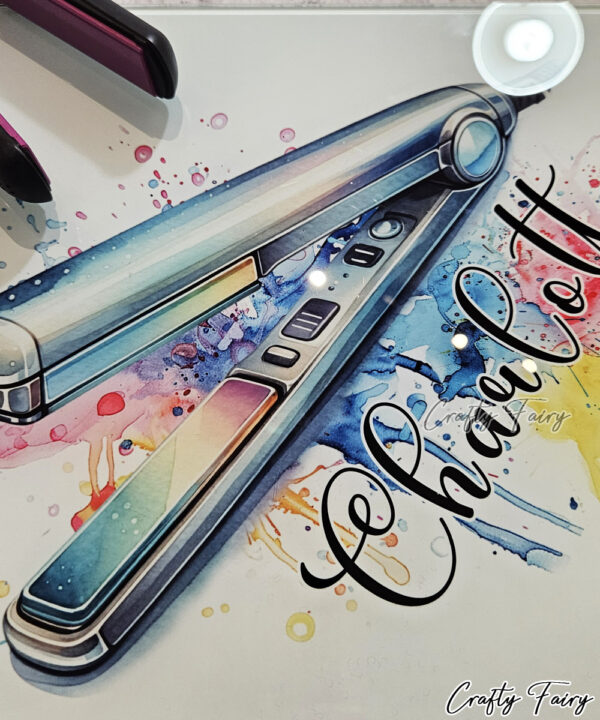 Personalised Glass Board for Hair Straigteners