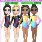 personalised gymnast or dancer greetings card birthday, good luck, congratulations