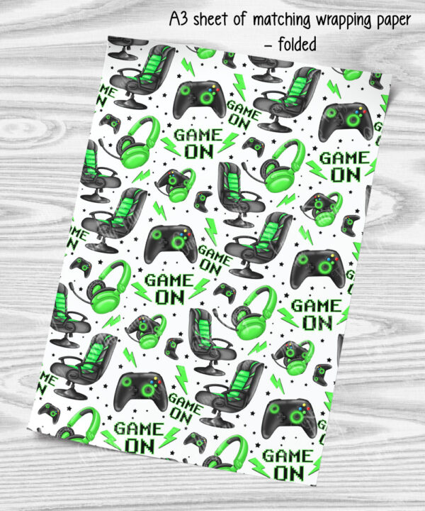 personalised gamer boy gaming birthday card for son grandson