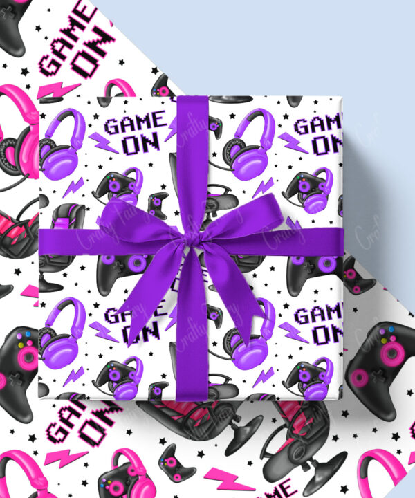 personalised gamer girl gaming birthday card for daughter granddaughter