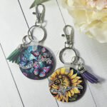 Float Like a Butterfly Sting Like a Bee Cheerleader Keyring