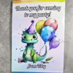 Personalised Watercolour Dinosaur Sweet Crisp Party Favour Gift Bag