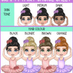 personalised ballerina girl 600ml straight water bottle