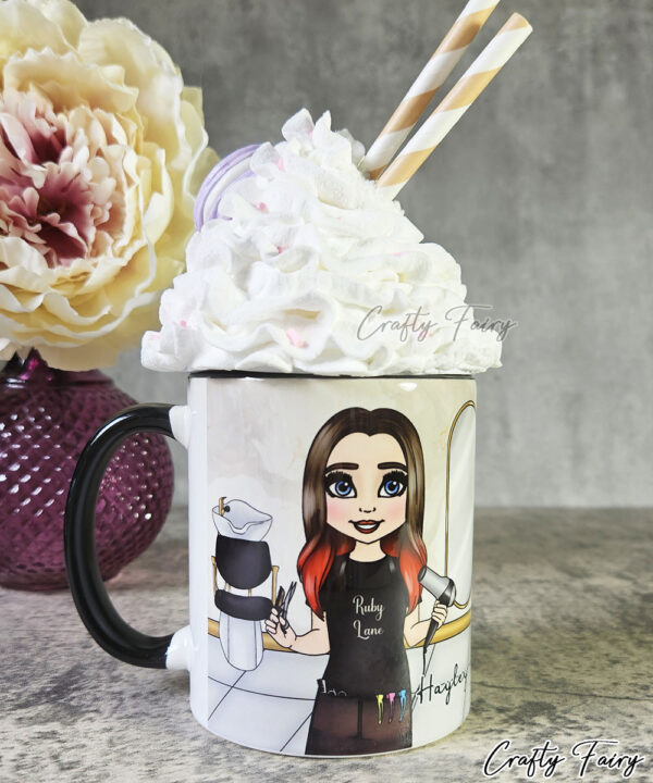 Personalised Hairdresser in Salon Mug Gift V1