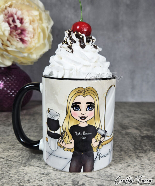 Personalised Hairdresser in Salon Mug Gift V1