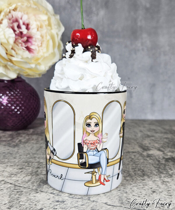 Personalised Hairdresser in Salon Mug Gift V1
