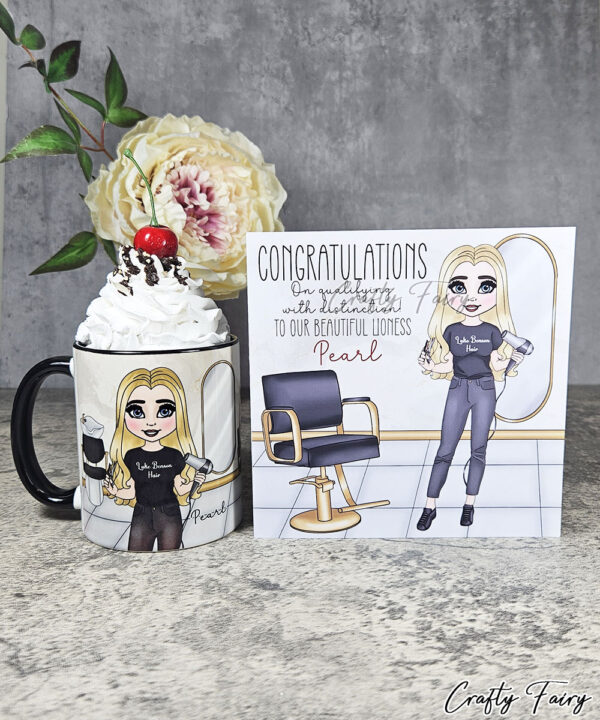 Personalised Hairdresser in Salon Mug Gift V1