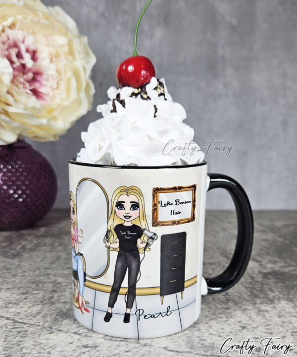 Personalised Hairdresser in Salon Mug Gift V1