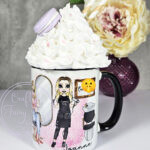 personalised hairdresser making hair beautiful mug gift v4