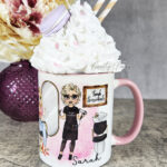 Personalised Hairdresser Making Hair Beautiful Mug Gift V4