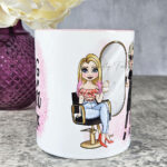 Personalised Hairdresser Making Hair Beautiful Mug Gift V4