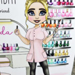 personalised nail tech artist birthday card v3