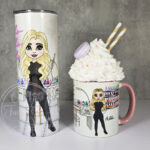 personalised nail technician artist white mug gift v3
