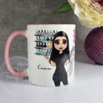personalised nail technician artist white mug gift v3