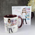 personalised nail technician artist white mug gift v3
