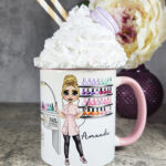 Personalised Nail Technician Artist White Mug Gift V3