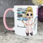 Personalised Nail Technician Artist White Mug Gift V3