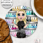 personalised nail technician artist white mug gift v3