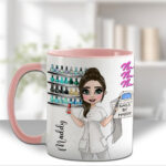 personalised nail technician artist white mug gift v3