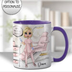 personalised aesthetics technician beauty therapist mug customised gift