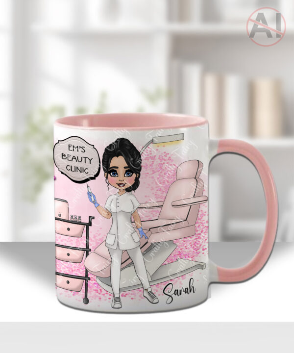 personalised aesthetics technician beauty therapist mug customised gift