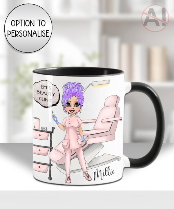 personalised aesthetics technician beauty therapist mug customised gift