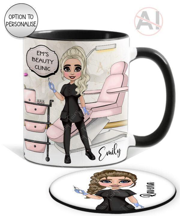 personalised aesthetics technician beauty therapist mug customised gift
