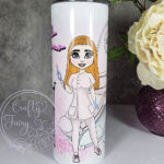 personalised aesthetics practitioner pink glitter print tumbler v2