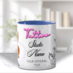 personalised tattoo artist white mug gift v3