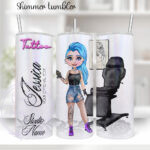 personalised tattoo artist purple tumbler v2