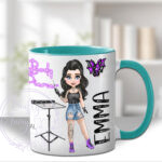 personalised body piercer white mug gift v3