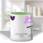 personalised body piercer white mug gift v3