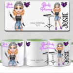 personalised body piercer white mug gift v3