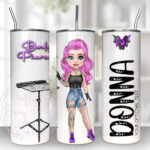 personalised body piercer purple tumbler v2