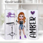personalised body piercer purple tumbler v2