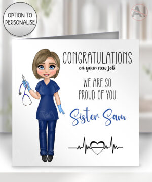 personalised nurse congratulations card