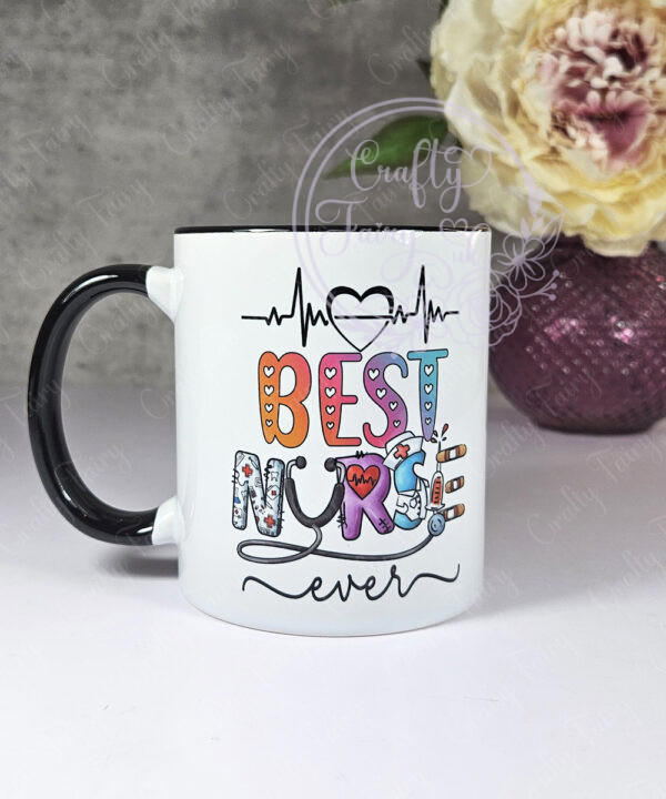 personalised best nurse ever mug gift