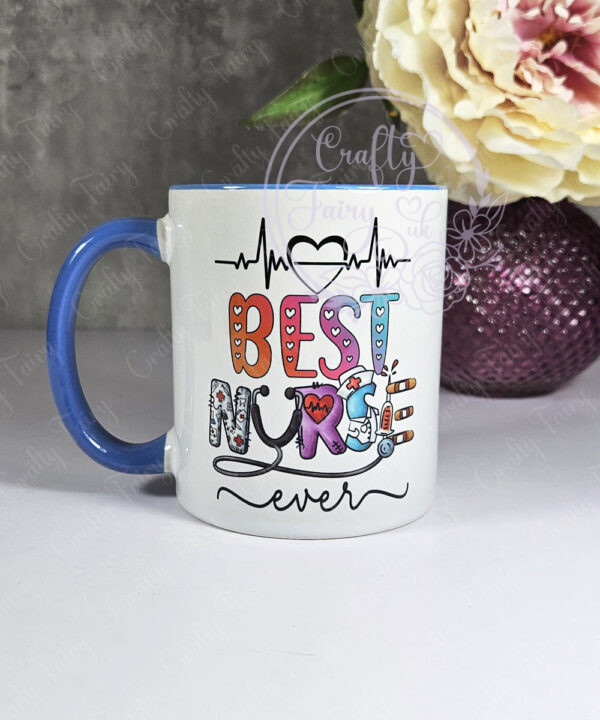 personalised best nurse ever mug gift