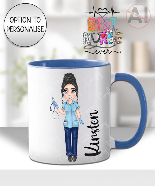 personalised best nurse ever mug gift