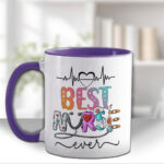 personalised best nurse ever mug gift