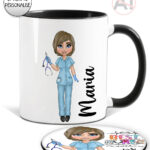 personalised best nurse ever mug gift