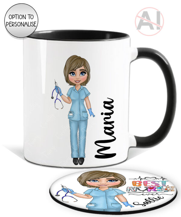 personalised best nurse ever mug gift