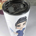 personalised best nurse ever white 20oz straight tumbler gift