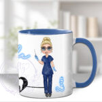 personalised dental assistant or female dentist white mug gift v1