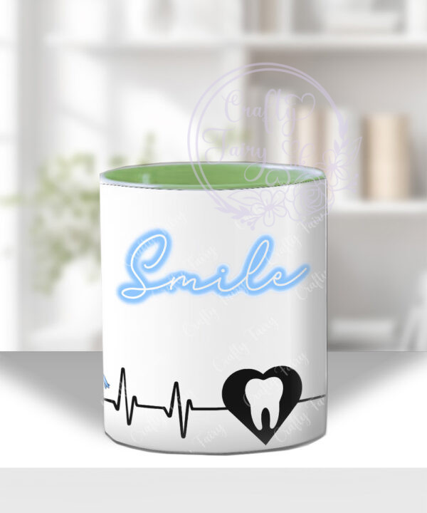 personalised dental assistant or female dentist white mug gift v1