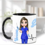 personalised dental assistant or female dentist white mug gift v1